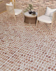 Handcrafted Red Marble Aggregate Flooring | ML-OT012 丨Mosaic Large Aggregate Terrazzo