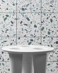 Handcrafted Green Irregular Marble Panels | ML-OT089 丨Mosaic Large Aggregate Terrazzo