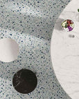 Handcrafted Green Irregular Marble Panels | ML-OT089 丨Mosaic Large Aggregate Terrazzo