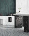 Handcrafted Green Irregular Marble Panels | ML-OT089 丨Mosaic Large Aggregate Terrazzo