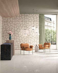Handcrafted White Marble Ice-Crack Mosaic Panels | ML-OT085 丨Mosaic Large Aggregate Terrazzo