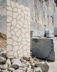 Handcrafted White Marble Ice-Crack Mosaic Panels | ML-OT085 丨Mosaic Large Aggregate Terrazzo