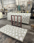 White Marble Aggregate Mosaic Panels | ML-OT025 丨Mosaic Large Aggregate Terrazzo