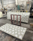White Marble Aggregate Mosaic Panels | ML-OT025 丨Mosaic Large Aggregate Terrazzo