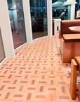 Red Brick Aggregate Handcrafted Terrazzo Concrete Panel 丨ML-OT001 丨Mosaic Large Aggregate Terrazzo