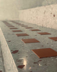 Handcrafted Red Brick Aggregate Flooring | ML-OT078 丨Mosaic Large Aggregate Terrazzo
