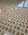 Handcrafted Red Marble Aggregate Flooring | ML-OT012 丨Mosaic Large Aggregate Terrazzo