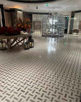 Handcrafted Gray Wood Grain Marble Flooring | ML-OT077 丨Mosaic Large Aggregate Terrazzo