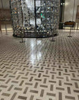 Handcrafted Gray Wood Grain Marble Flooring | ML-OT077 丨Mosaic Large Aggregate Terrazzo