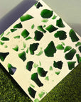 Green Irregular Glass Marble Panels | ML-075 丨Mosaic Large Aggregate Terrazzo