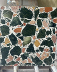 Handcrafted Green Yellow Irregular Marble Aggregate Panels | ML-OT081 丨Mosaic Large Aggregate Terrazzo
