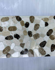 Dual-Layer Black White Marble Panels | ML-OT072 丨Mosaic Large Aggregate Terrazzo