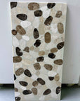 Dual-Layer Black White Marble Panels | ML-OT072 丨Mosaic Large Aggregate Terrazzo