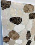 Dual-Layer Black White Marble Panels | ML-OT072 丨Mosaic Large Aggregate Terrazzo