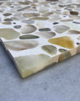Warm Translucent Jade Mosaic Panels | ML-OT057 丨Mosaic Large Aggregate Terrazzo