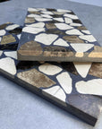 Black & Tri-Color Marble Mosaic Panels | ML-OT058 丨Mosaic Large Aggregate Terrazzo