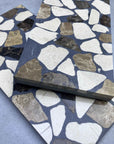 Black & Tri-Color Marble Mosaic Panels | ML-OT058 丨Mosaic Large Aggregate Terrazzo