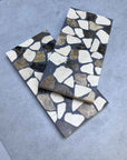 Black & Tri-Color Marble Mosaic Panels | ML-OT058 丨Mosaic Large Aggregate Terrazzo