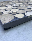Black White Gray Marble Mosaic Panels | ML-OT071 丨Mosaic Large Aggregate Terrazzo