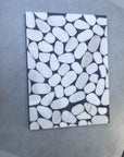 Elliptical White Marble Mosaic Panels | ML-OT055 丨Mosaic Large Aggregate Terrazzo