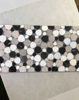 Handcrafted Black White Gray Marble Mosaic Panels | ML-OT069 丨Mosaic Large Aggregate Terrazzo