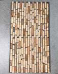 Warm Toned Bamboo-Like Marble Mosaic Panels | ML-066 丨Mosaic Large Aggregate Terrazzo