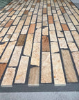 Warm Toned Bamboo-Like Marble Mosaic Panels | ML-066 丨Mosaic Large Aggregate Terrazzo