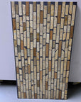 Warm Toned Bamboo-Like Marble Mosaic Panels | ML-066 丨Mosaic Large Aggregate Terrazzo