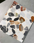 Elliptical Multi-Colored Marble Mosaic Panels | ML-OT064 丨Mosaic Large Aggregate Terrazzo