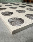 Dripping Gray Marble Mosaic Panels | ML-OT061 丨Mosaic Large Aggregate Terrazzo