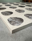 Dripping Gray Marble Mosaic Panels | ML-OT061 丨Mosaic Large Aggregate Terrazzo