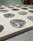 Dripping Gray Marble Mosaic Panels | ML-OT061 丨Mosaic Large Aggregate Terrazzo