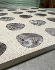 Dripping Gray Marble Mosaic Panels | ML-OT061 丨Mosaic Large Aggregate Terrazzo