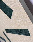Green Marble Strip Mosaic Panels | ML-OT059 丨Mosaic Large Aggregate Terrazzo