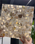 Warm Translucent Jade Mosaic Panels | ML-OT057 丨Mosaic Large Aggregate Terrazzo