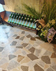 Warm White & Yellow Marble Mosaic Floors | ML-OT023 丨Mosaic Large Aggregate Terrazzo