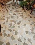 Warm White & Yellow Marble Mosaic Floors | ML-OT023 丨Mosaic Large Aggregate Terrazzo