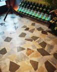 Warm White & Yellow Marble Mosaic Floors | ML-OT023 丨Mosaic Large Aggregate Terrazzo