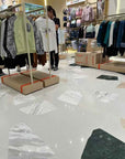 White Green Yellow Marble Mosaic Panels | ML-OT053 丨Mosaic Large Aggregate Terrazzo