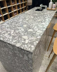White Marble Irregular Aggregate Mosaic Panels | ML-OT053 丨Mosaic Large Aggregate Terrazzo
