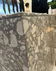 White Marble Irregular Aggregate Mosaic Panels | ML-OT053 丨Mosaic Large Aggregate Terrazzo