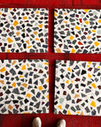 Colorful large-grain terrazzo