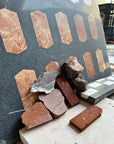Handmade Hexagonal Red Brick Aggregate Mosaic Panels | ML-OT038 丨Mosaic Large Aggregate Terrazzo