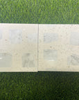 Warm white base color & white marble terrazzo