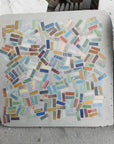 Colored mica mosaic terrazzo, coffee shop floor