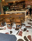 Deep Coffee & Burgundy Marble Terrazzo Panels | ML-OT029 丨Mosaic Large Aggregate Terrazzo