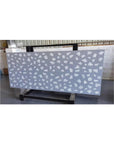 Handmade White Marble Blue Gray Terrazzo