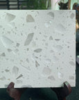 Man-made terrazzo with white glass added,Create stylish interior wall panels