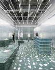 Handcrafted White Irregular Marble Flooring | ML-OT082 丨Mosaic Large Aggregate Terrazzo