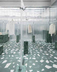 Handcrafted White Irregular Marble Flooring | ML-OT082 丨Mosaic Large Aggregate Terrazzo